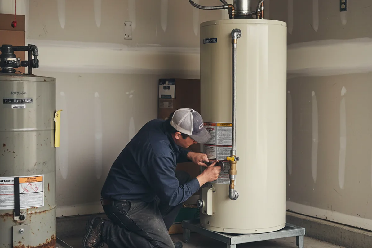 Water heater and shutoff valve replacement in Port Royal