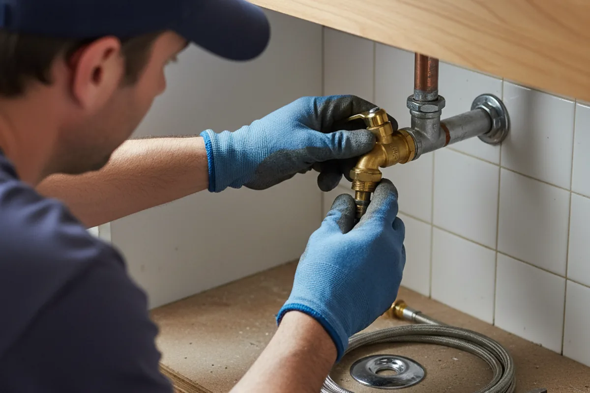 Shutoff valve and fitting work during Faucet and Fixture Repair in Port Royal